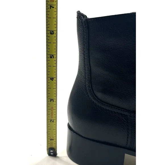 COLE HAAN Naia Black Leather Ankle Boots Womens Size 7B Side Zip New $200 O - Picture 8 of 12